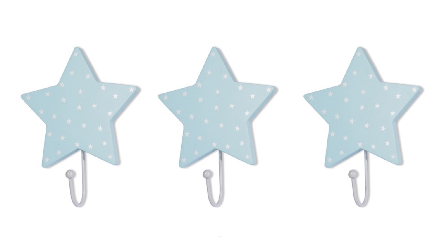 סט שלישית מתלים כוכב תכלת