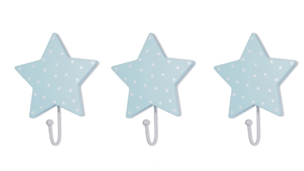 סט שלישית מתלים כוכב תכלת