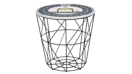 סל אחסון מתכת שחור