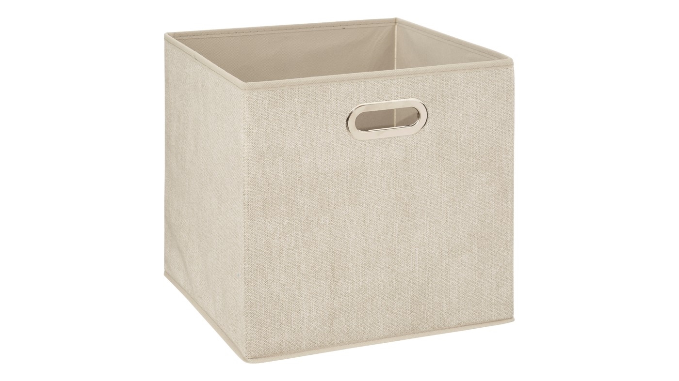 קופסת אחסון צבעונית פתוחה | בז'