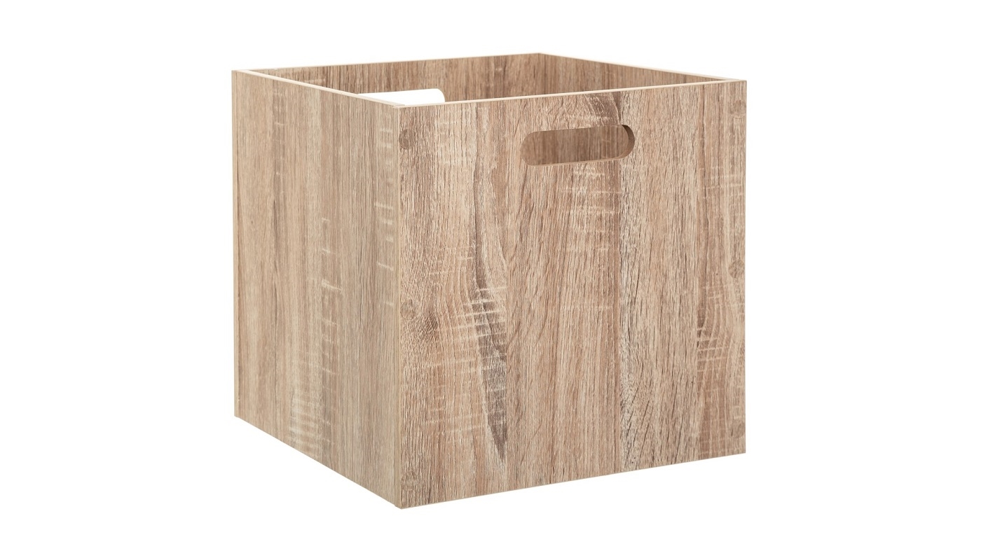 קופסת אחסון פתוחה עץ