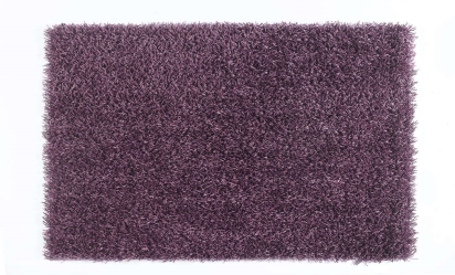 שטיח שאגי מבריק מלבני- סגול