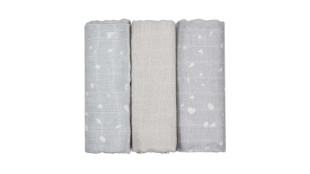 שלישיית חיתולי במבוק | טראצו אפור